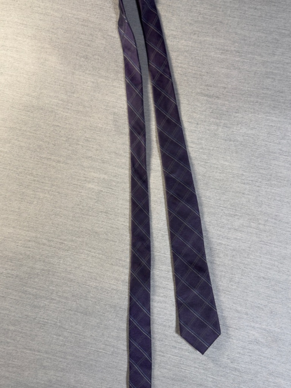 The Tie Bar Purple Plaid Men's Tie